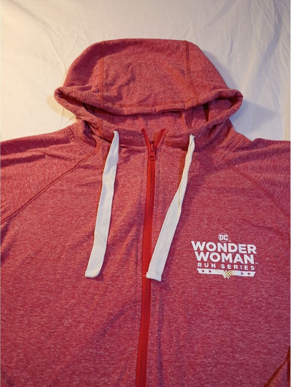 Running Man Wonder Woman Run Series Red Full Zip Hoodie